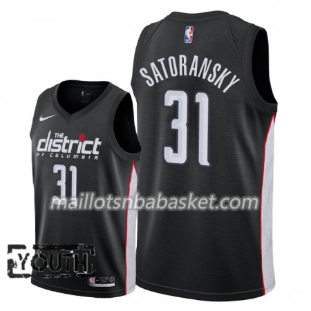 Maillot Enfant Washington Wizards Tomas Satoransky 31 2018-19 Nike City Edition Noir Swingman